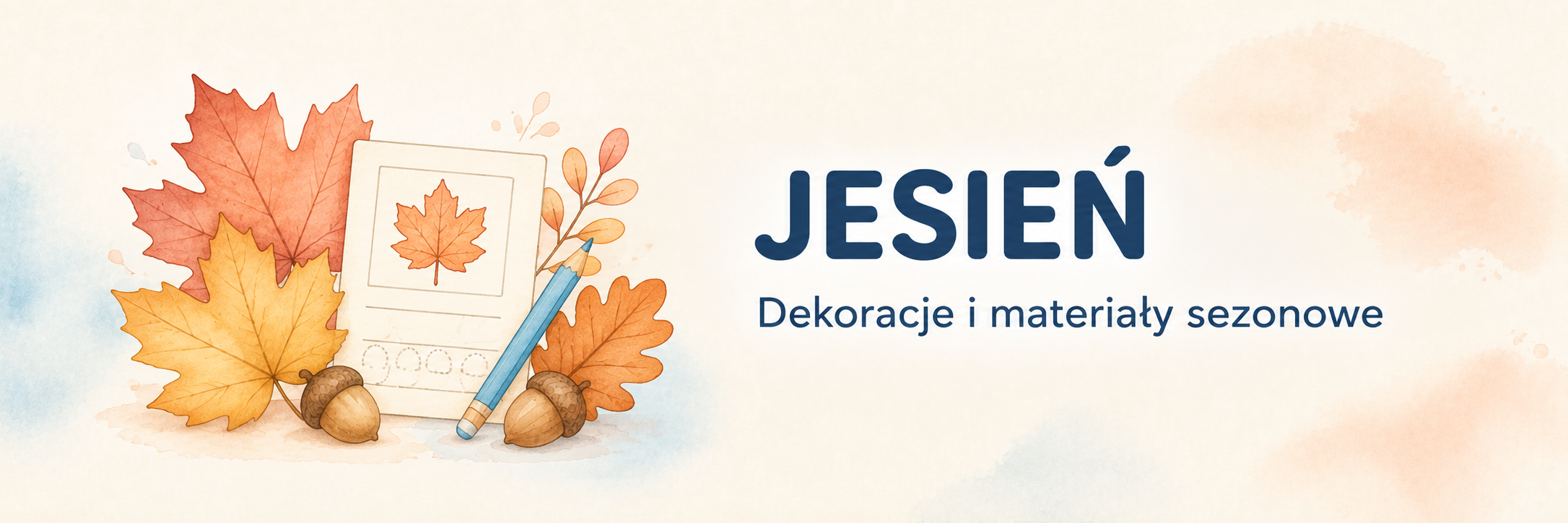Jesień — dekoracje i materiały sezonowe